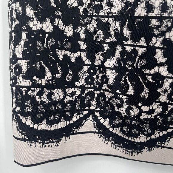 Tibi New York Black White Strapless Silk Blend Lace Cocktail Mini Dress Size 2 - Picture 3 of 10